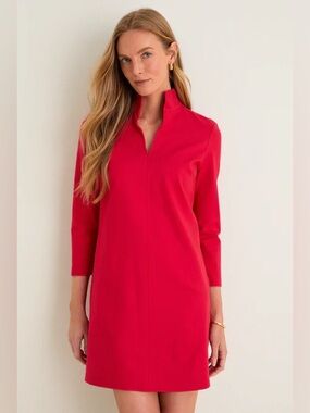 Tuckernuck Red Ponte Clifton Dress XL New